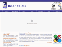 Tablet Screenshot of amarpaints.com